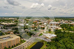 Aerial photo University of Central Florida campus 2019