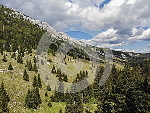 Aerial photo of Velebit mountain