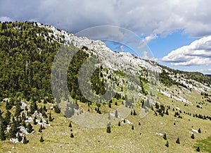 Aerial photo of Velebit mountain