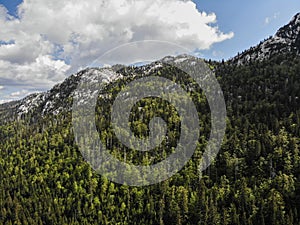 Aerial photo of Velebit mountain