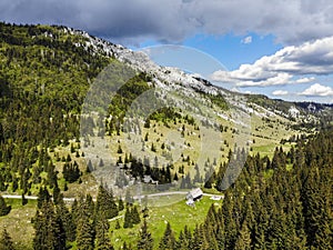 Aerial photo of Velebit mountain