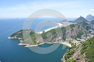 Aerial photo Vermelha beach and Copacabana beach photo
