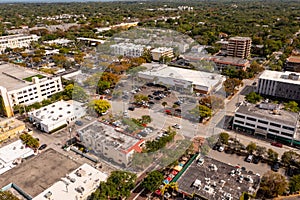 Aerial photo of Winn Dixie Supermarket South Miami Sunset Place