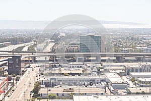 Aerial photograph of the Airport Courthouse near LAX in Los Angeles