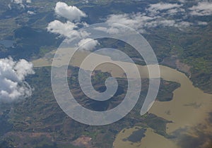 Aerial photograph of central Madagascar