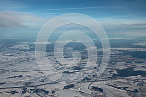 Aerial photograph, Chuvash Republic and Republic Mari El. Tyurelma, Kozlovka, Volzhsk, Russia