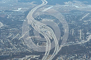 Aerial Photograph of The Jon Bon Jovi Rest Area on the Garden State parkway