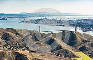 Aerial photograph of San Francisco Bay Area