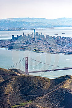 Aerial photograph of San Francisco Bay Area