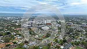 Aerial photograph of the suburb of Kingswood in the greater Sydney region of Australia
