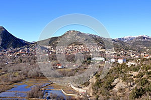 Aerial photograph of town of Ibradi near Ormana Antalya, Turkey