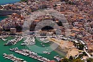 Aerial photographs of Castellamare del Golfo in Sicily