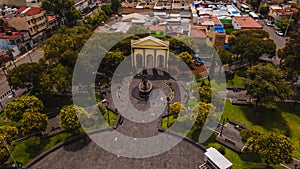 Aerial photographs of the Plaza del Caballito in Toluca, State of Mexico photo