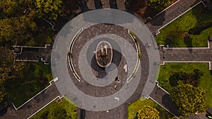 Aerial photographs of the Plaza del Caballito in Toluca, State of Mexico photo