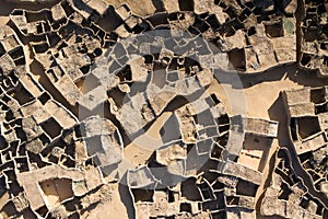 Aerial photographs of a village in Niger, Africa