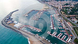 Aerial photo of Arenys de Mar port photo