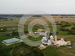 Aerial photography the capital of the Golden Horde is the city of Bolgar.