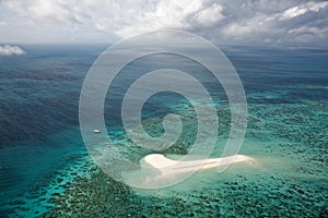 Aerial photography of the Great Barrier Reef