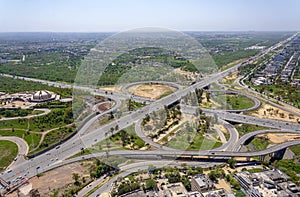 Aerial photography of Islamabad capital of Pakistan