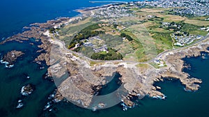 Aerial photography of Le Croisic point