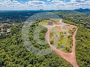 Aerial photography from the observation deck at Cerro Pero in Paraguay photo