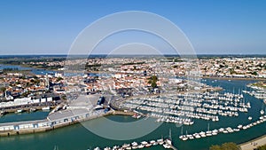 Aerial photography of Saint Gilles Croix de Vie in Vendee