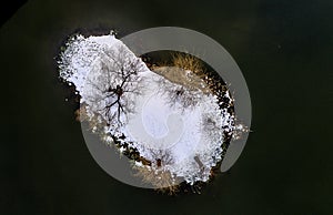 Aerial photography - scenery after snow