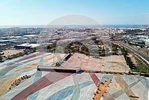 Aerial photography Torrevieja townscape. Spain