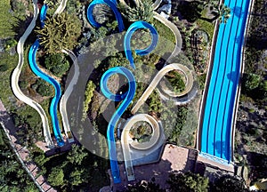 Aerial photography water park of Torrevieja. Spain