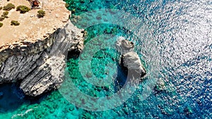 Aerial photos of Gavdos island, Crete, Greece