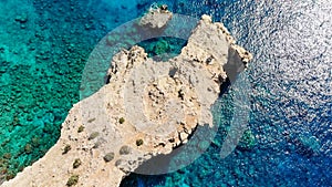 Aerial photos of Gavdos island, Crete, Greece