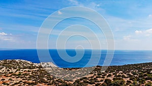 Aerial photos of Gavdos island, Crete, Greece