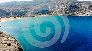 Aerial photos of Gavdos island, Crete, Greece