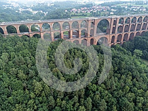 Aerial photos of the Goeltzschtalbruecke in Vogtland