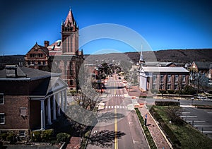 Aerial Cumberland Maryland Allegany County Washington Street photo