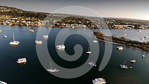 Aerial picture image of Noosa Boat Moorings photo