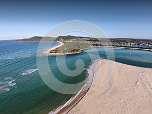 Aerial picture of Noosa Bar