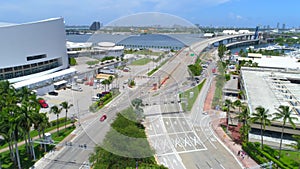 Aerial Port Miami reveal Miami