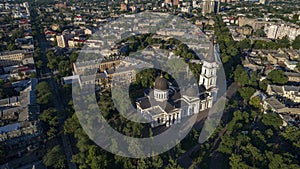 Aerial Preobrazhensky Cathedral, Odessa