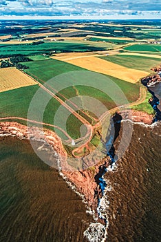 Aerial of Prince Edward Island (PEI) Canada