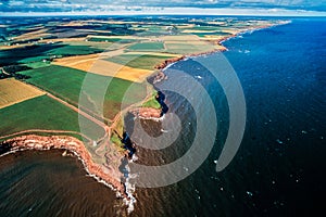 Aerial of Prince Edward Island (PEI) Canada