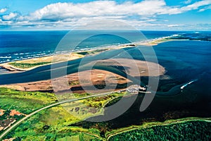 Aerial of Prince Edward Island (PEI) Canada