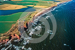 Aerial of Prince Edward Island (PEI) Canada