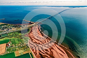 Aerial of Prince Edward Island (PEI) Canada