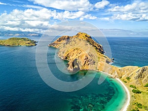 Aerial of Pulau Padar Island