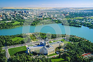 Aerial of Regina, Saskatchewan, Canada