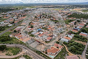 Aerial residential gaborone city