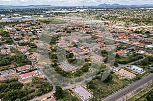 Aerial residential gaborone city photo