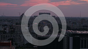 Aerial Romania Bucharest June 2018 Sunset 90mm Zoom 4K Inspire 2 Prores