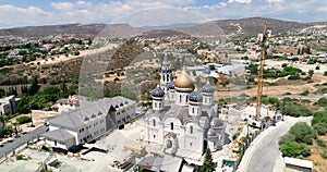 Aerial Russian church, Limassol, Cyprus